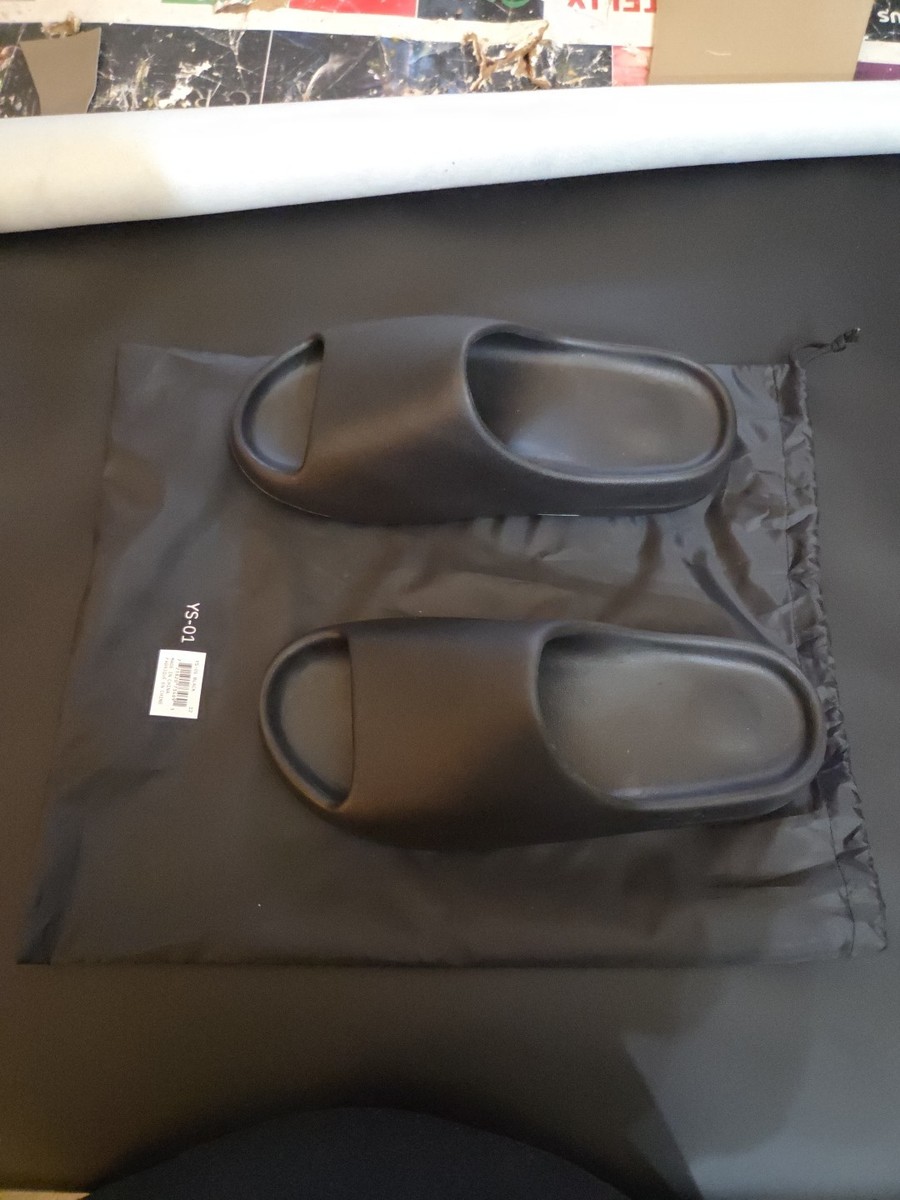 Yzy Yeezy Slides Black YS-01 | eBay