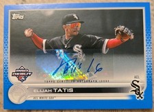 ELIJAH TATIS 2022 TOPPS PRO DEBUT BLUE AUTO CARD #PD-124  /150