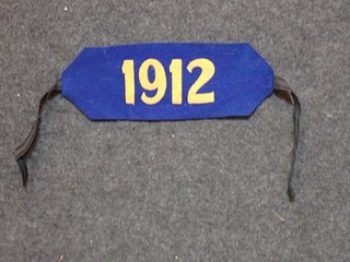 VINTAGE 1912 Yale University Class or Reunion FELT Armband