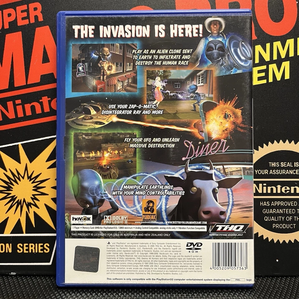 Destroy All Humans! W.Manual Playstation 2 PS2 LIKE NEW PAL TESTED FREE POSTAGE - Image 3 of 4