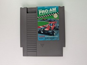 R.C. Cartucho aut&eacute;ntico probado Pro-Am (Nintendo NES, 1988) + funda antipolvo