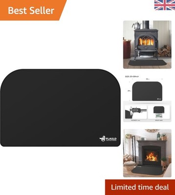 Feuerfeste Indoor & Outdoor Kaminmatte - schwer entflammbarer Fiberglas Teppich, Em...