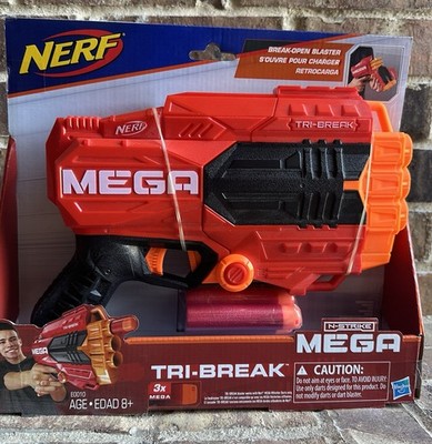 Hasbro Nerf N-Strike Mega Tri-Break Break Open Blaster W 3 Foam Darts
