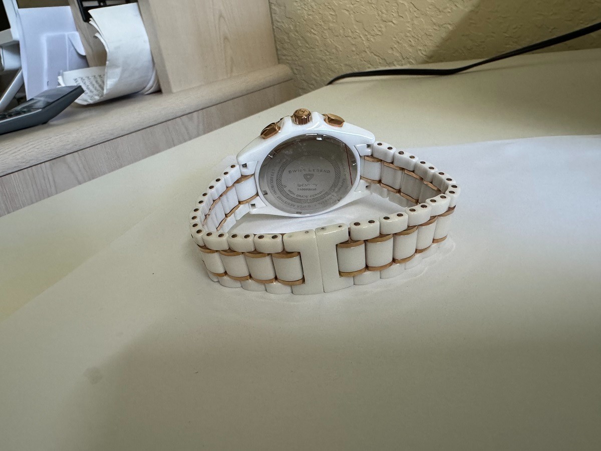 NOS Swiss Legend Identity SL-10614 Chronograph Ceramic Watch 47mm