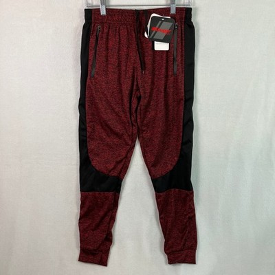 Cougar Sport Jogger Athletic Pants Men's Size M Marled Red Black NWT
