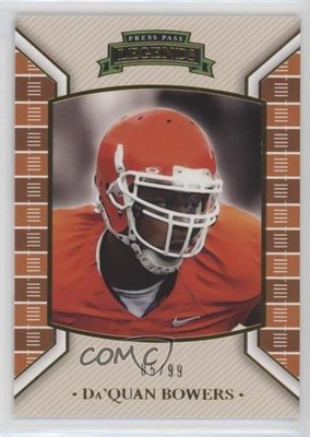 2011 Press Pass Legends Gold 85/99 Da'Quan Bowers #44 Rookie RC 0f6