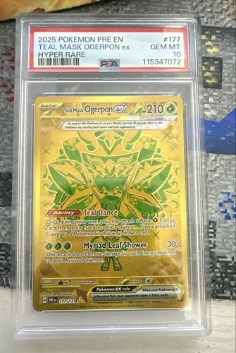 Teal Mask Ogerpon ex 177/131 Sv: Prismatic Evolutions Holo PSA 10