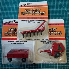 Ertl 1/64 Scale Massey Ferguson-X3=Die Cast Farm Implements=Carded New Old Stock