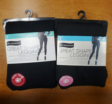 2 Pack: no nonsense Women's Great Shapes Cotton Shaping Legging XL AB-7022