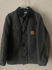 Carhartt Black Traditional Jacket Corduroy Collar No.ch1136