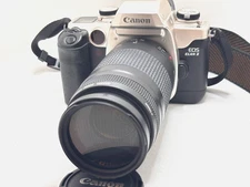 Canon EOS Elan II 35mm  Film Camera Kit with Canon EF 75-300mm zoom Lens Strap