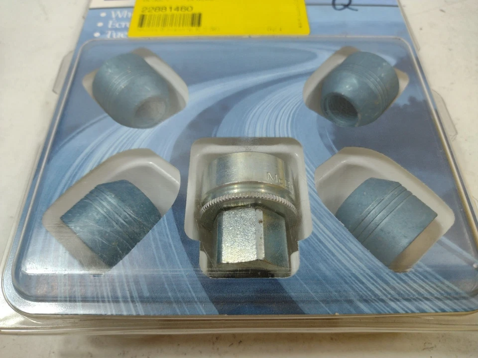 Cerraduras de rueda originales OEM GM para Cadillac SRX 2010-2014, cromo 22881460 Foto 2 de 4