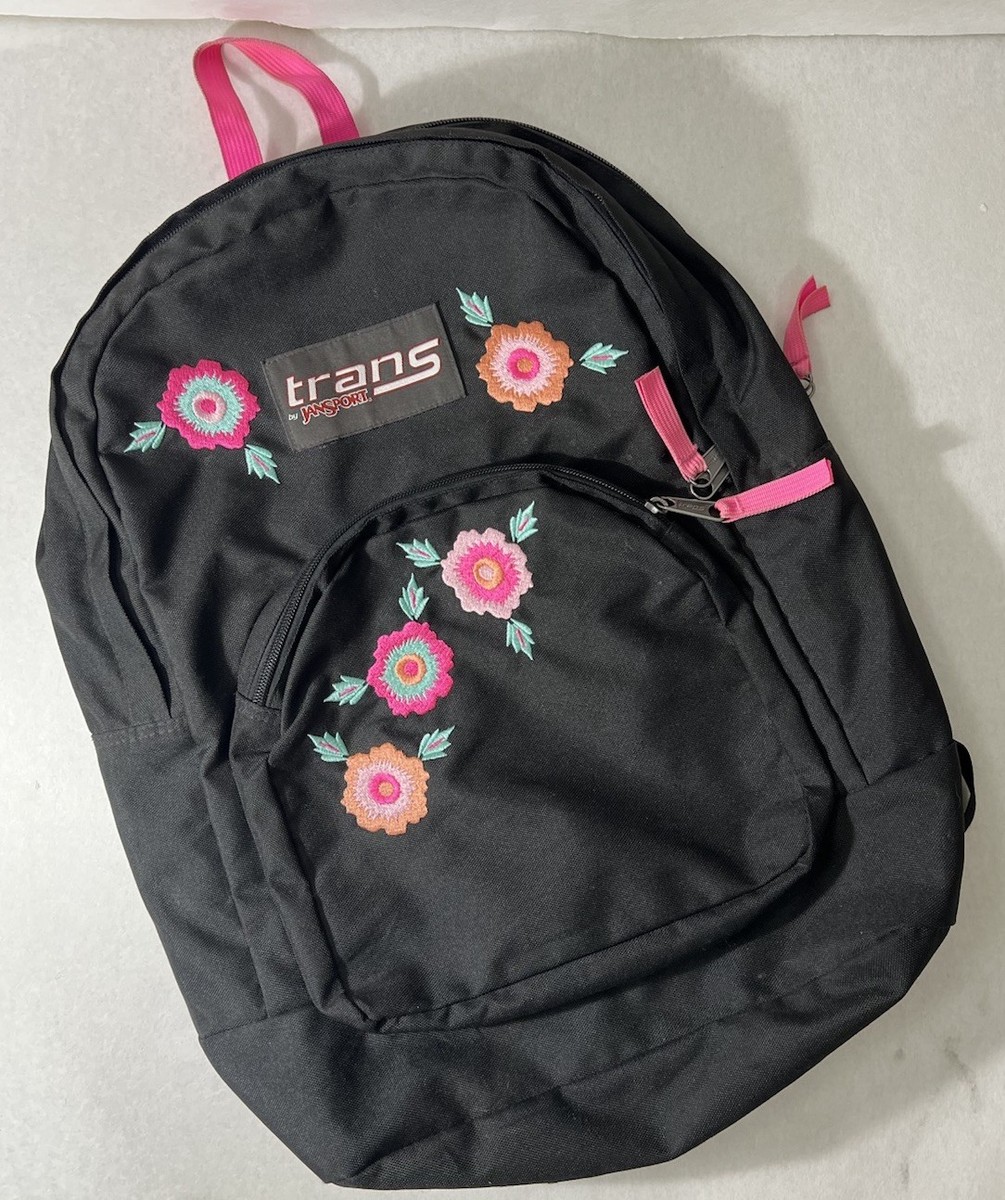 Trans By Jansport Black Pink Backpack Rosa Floral  display picture 2