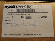 NEW NYCOIL N7XX1-100 1 1/4" x 100' long BLACK Hose
