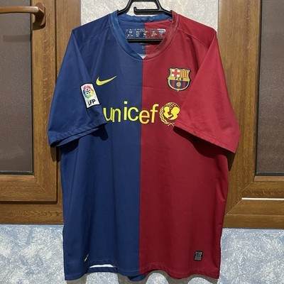 FC Barcelona 2008 2009 Authentic MESSI Home Jersey Nike Shirt Size
