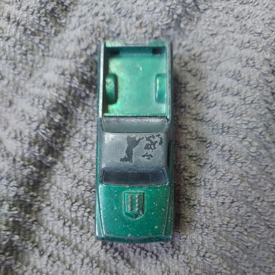 Custom Fleetside Custom verde con botón Hot Wheels Mattel 1967 1968 Foto 4 de 4