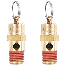 2-Pack 1/4" NPT Male 200 PSI Air Compressor Pressure Release Safety Valve