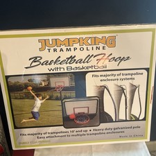 Jumpking Trampoline Basketball Hoop With Basketball Sealed In Box Never Opened