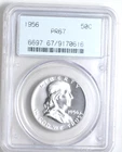 1956-P Franklin Half Dollar PCGS PR67-SEE STORE WW2 MEDALS -GRADED CURRENCY