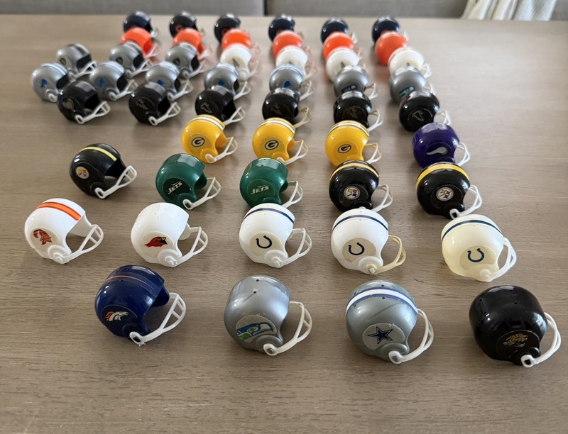 NFL Miniature Gumball Football Helmets --Lot of 50