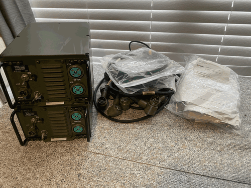 DUAL Harris RF-5051-PS001 Power Supply w AC Power kits & multiple radio cables - Zdjęcie 2 z 17