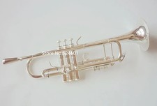 Bac h LT180S-72 Bb Small Trumpet Silver Golden Key Professional with case