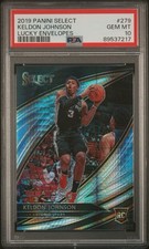 2019-20 Panini Select Keldon Johnson Lucky Envelopes /8 PSA 10 Jersey Match
