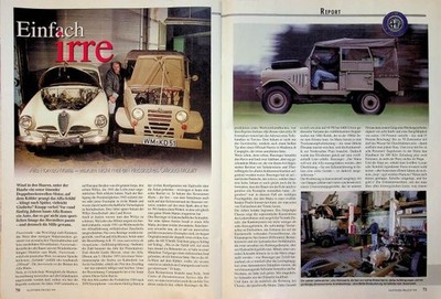 Oldtimer Praxis 07/1999 Alfa Romeo Matta Restaurierung - ein interessanter Beric