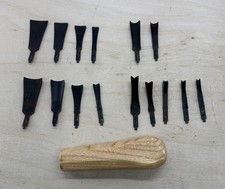 Flexcut Gouge Set RG100 Missing RG203, Extra RG403  SK103 Handle 6894 