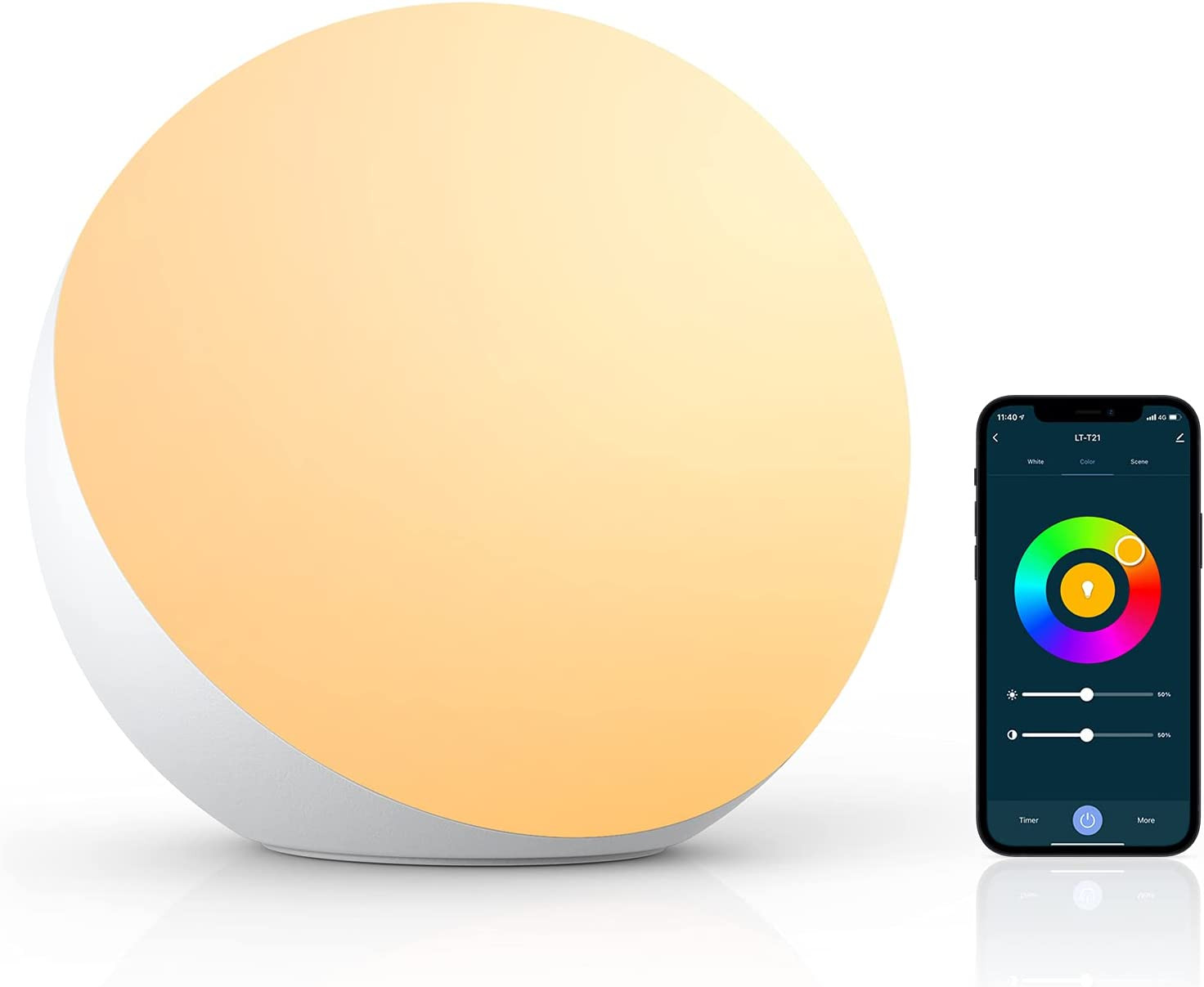 Offerta Lampada Smart Comodino LED Alexa - Dimmerabile RGB WiFi