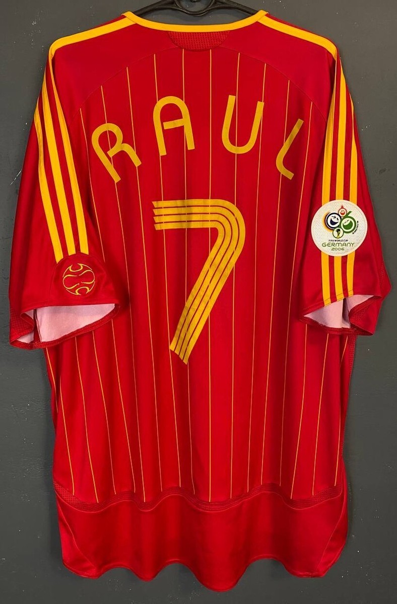 MEN'S SPAIN RAUL #7 2006/2007 FOOTBALL SOCCER SHIRT JERSEY