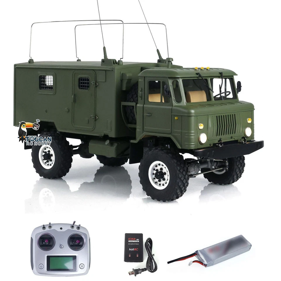I6S CROSS RC 1/10 Scale GC4M RTR Assembled Military Command Truck Light Smoke - Image 3 of 4