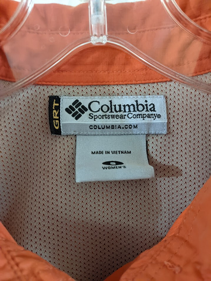 Chemise De Pêche Columbia PFG - Sans Manches - Orange - Femme Taille M