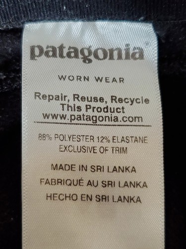Patagonia Girls' Capilene Bottoms Base Layer Pants Leggings Black Size XL (14) - Picture 6 of 7