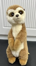 Meerkat Plush by Miyoni Standing 10” Tan & White Africa Stuffed Animal