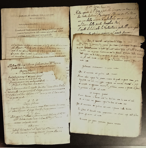 JJ603-MANOSCRITTO SULLA PRESA DI POSSESSO DELLA DIOCESI DI AVERSA DI MONS.MANZOL