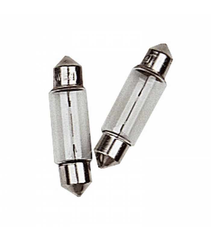 10 pz Lampade Lampadine Auto a Siluro 12V 5W 11X38 per Cruscotti Indicatori XTRA