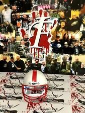 Casco Ted White Autógrafo BAS Friday The 13th Jason Voorhees Oklahoma Sooners
