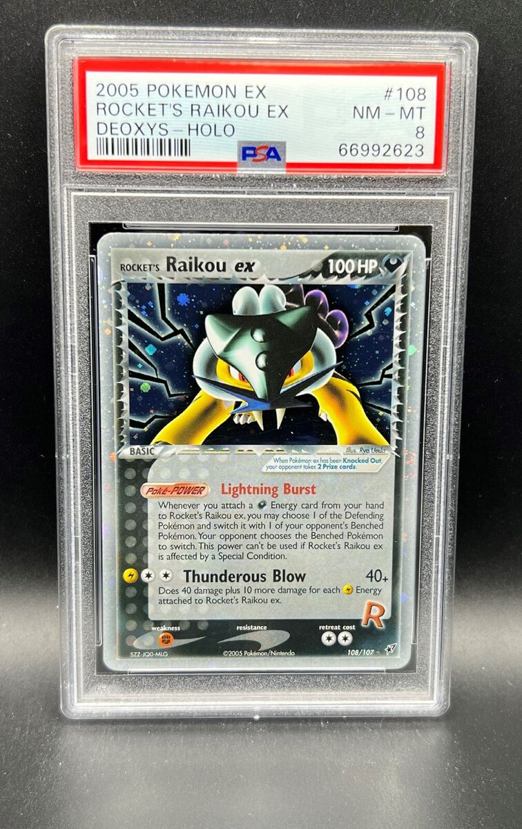  Pokemon - Rocket's Raikou ex (108) - EX Deoxys - Holofoil :  Toys & Games