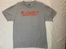 MARVEL Iron Man STARK INDUSTRIES Gray T-Shirt Size L