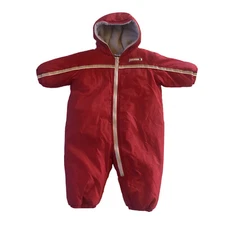 Old Navy  Snowsuit Red Fleece Lining Full-Zip with Hoodie 3-6 Months