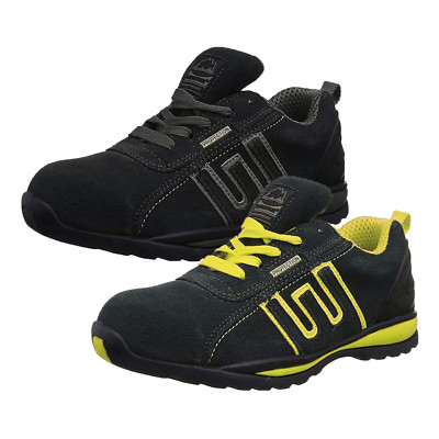 Groundwork Unisex GR86 Stahlkappe Sicherheit Turnschuhe schwarz marine Wildleder Arbeitsschuhe PSA