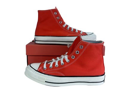 Size 8 Converse Chuck Taylor 70 Hi TORCH RED ORANGE Sneaker