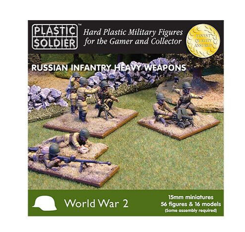 WW2015004 15MM RUSSIAN HEAVY WEAPON PLASTIC SOLDIER CO NEW 1/100 WW2