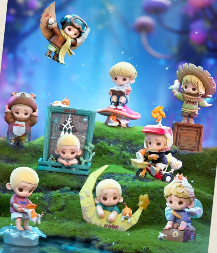 カラフルな人形セット 52点 52TOYS Nook Little World Series Blind Box Confirmed Figure HOT