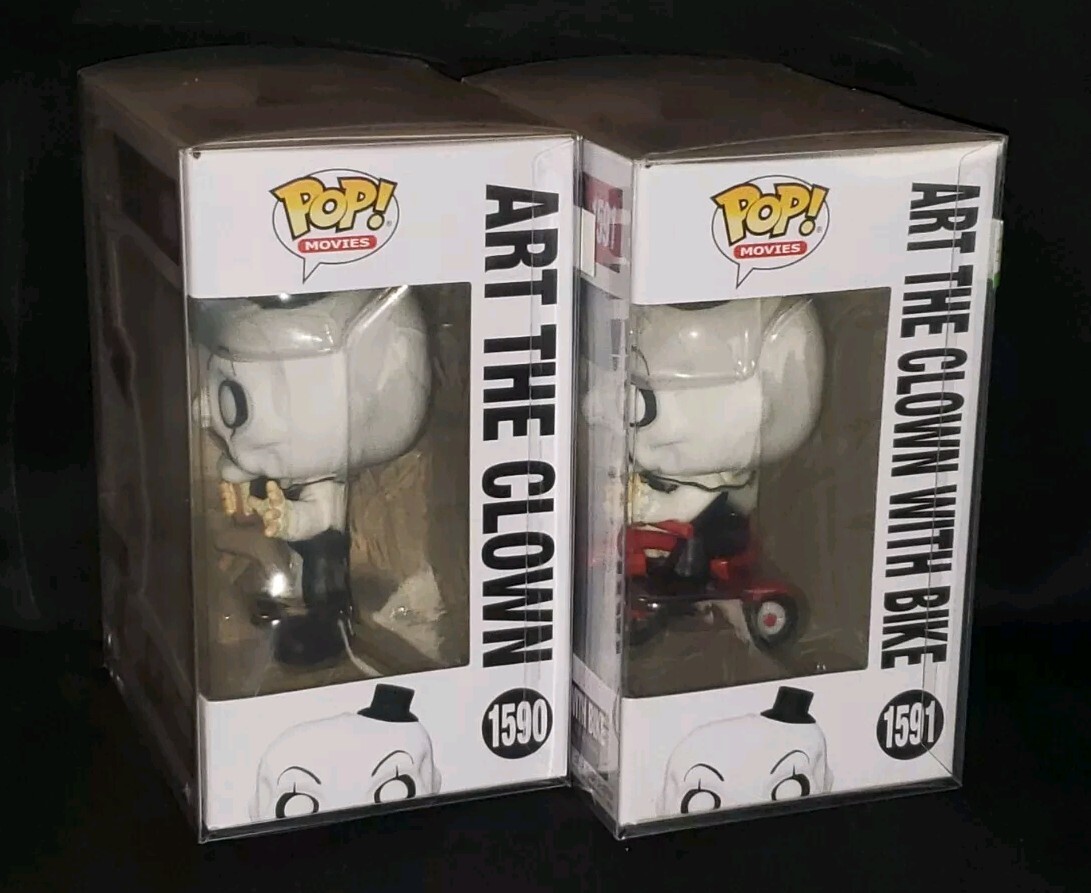Funko Pop! Terrifier Art the Clown Set #1590 & #1591 Mint w