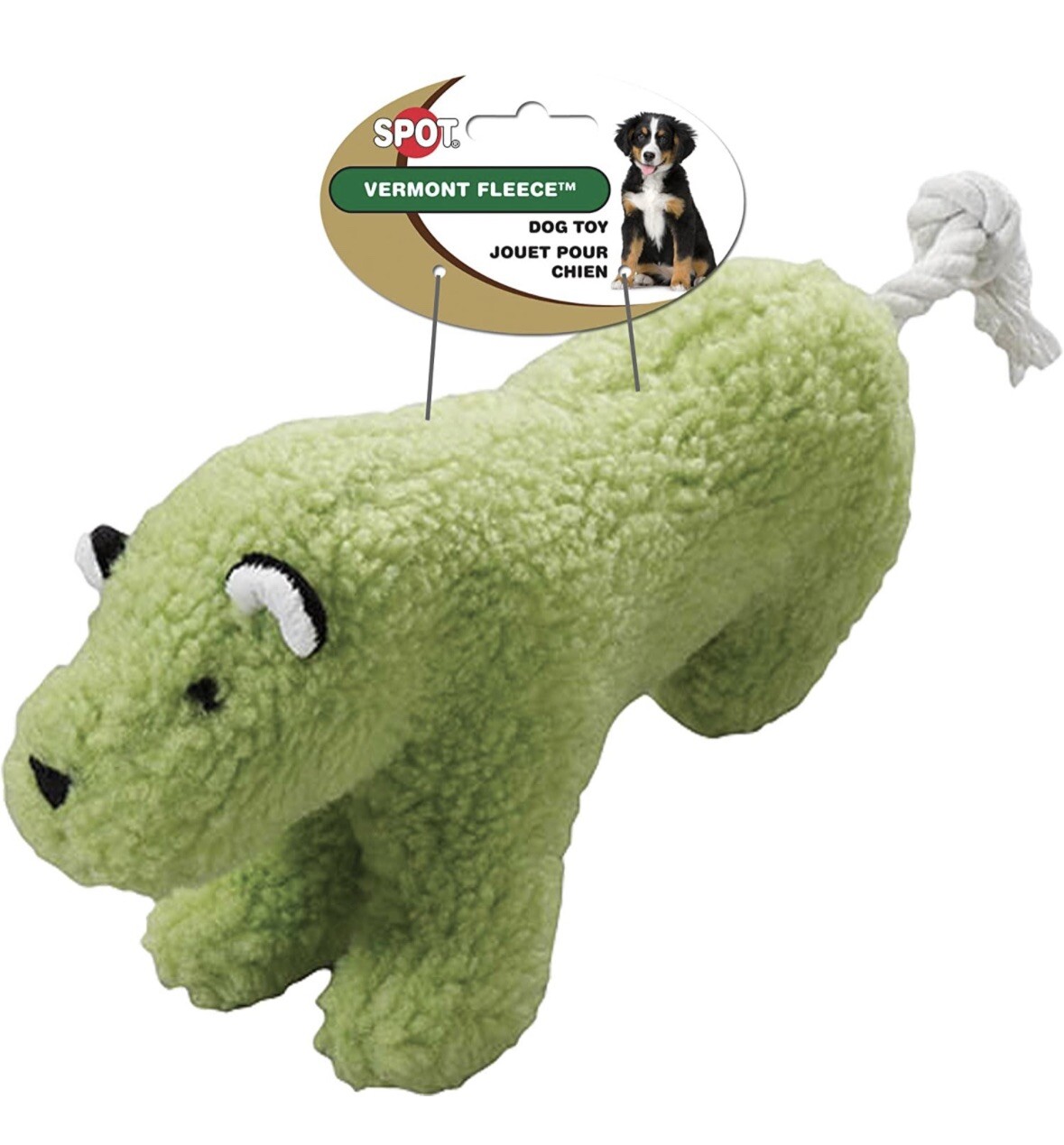 SPOT Vermont Style Fleece TIGER Plush Stuffed Dog Toy Comfort Chew CHOOSE COLOR