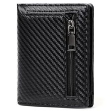 Mens Wallet Slim Bifold RFID Block,Card Holder Leather Front Pocket Wallets Mens