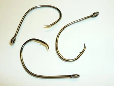 (100) Eagle Claw Lazer Circle Sea hooks (Size 3/0) Black (L197BK) BULK