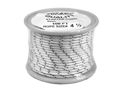 Starter Pull Cord Rope - 100' Diamond Braid #4 chain saws and larger 2 ...